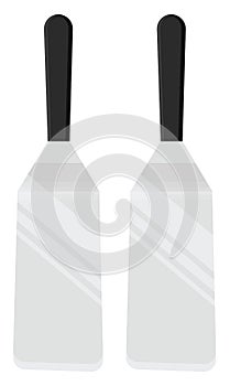 Silver cake spatulas, icon