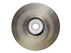 Silver cdrom isolated photo