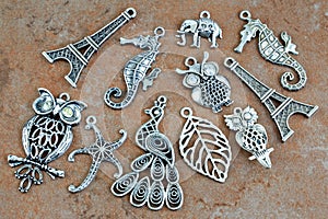 Silver charms