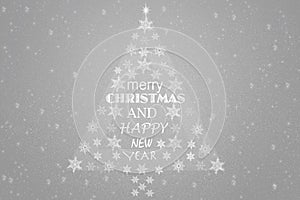 Silver christmas background