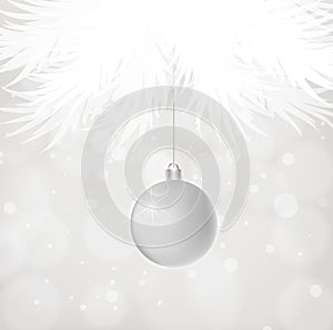 Silver Christmas ball