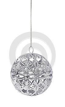 Silver Christmas ball