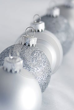 Silver Christmas Balls