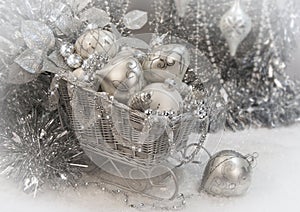 Silver Christmas Sleigh