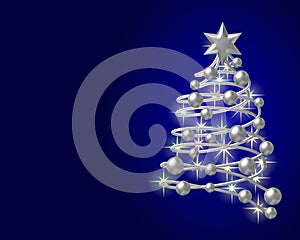 Silver Christmas tree