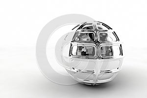 Silver chrome ball