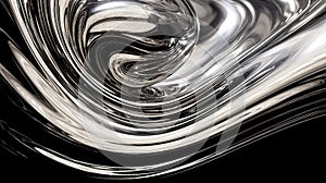 Silver chromed metal flowing viscous thick dense liquid texture concept background. Beautiful abstract sticky fluid