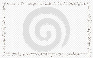 Silver Circle Bright Transparent Background.