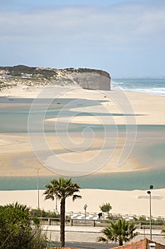 Silver coast, the obidos lagoon, Portugal