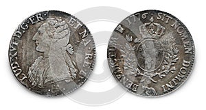 Silver Coin of Louis XVI photo