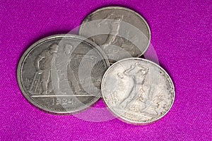 Silver coins of the Soviet Union