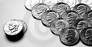 Silver Coins USA Money Monetary for Wealth and Riches