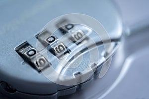 Silver combination lock, popular device