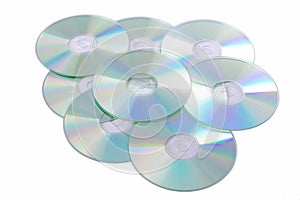 Silver Compact Discs