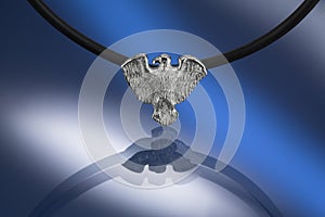 Silver condor pendant