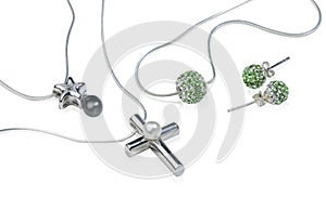 Silver cross jewelry