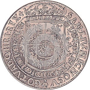 Silver crown thaler of Sigismund III Vasa photo