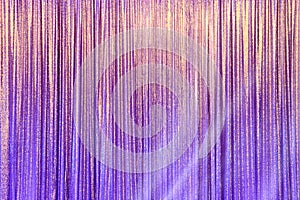 Silver Curtain Screen drape wave and lighting beam