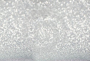 Silver defocused glitter background