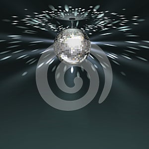 Silver disco ball