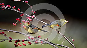 Silver-eared Leiothrix