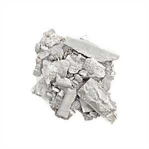 Silver eyeshadow isolated