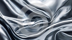 Silver Fabric Draped Texture Background