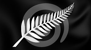 Silver Fern Flag, New Zealand.
