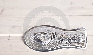 Silver fish baking mold