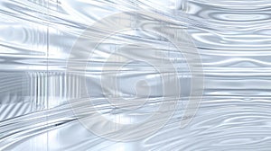Silver Flowing Water Pattern on Glass Texture