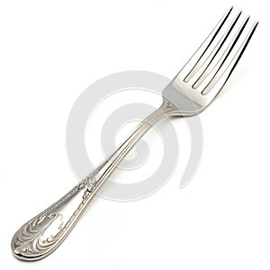 Silver Fork isolated on white background