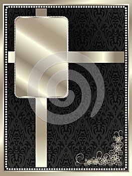 Silver frame with floral elements 10