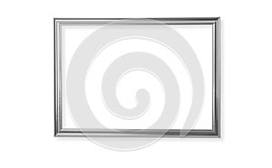 Silver frame isolated