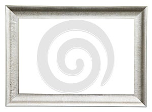 Silver frame isolated