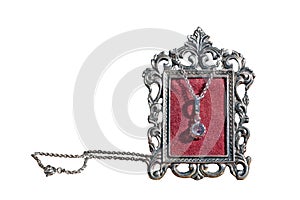 Silver frame and jewelry gift