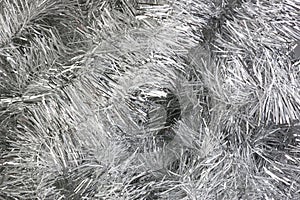 Silver garland background