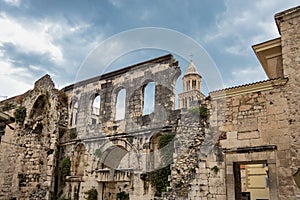 Silver gate, east entrance of the Diocletian s Palace in Split, Croatia