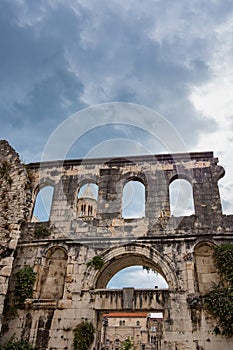 Silver gate, east entrance of the Diocletian s Palace in Split, Croatia