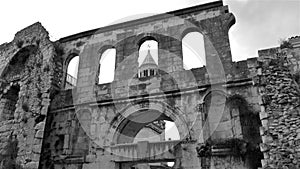 Silver Gate, Roman Diocletian`s Palace in Split, Croatia