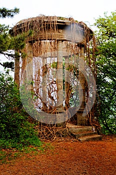 Silver gazebo Crimea Ai-Petri Rocky Mountain Peak