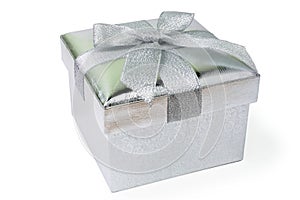 Silver gift box