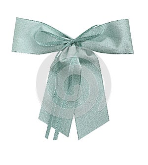 Silver giftbow with path