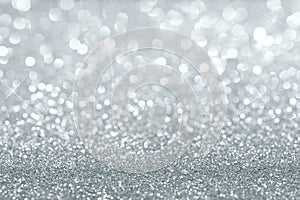 Silver glitter background photo