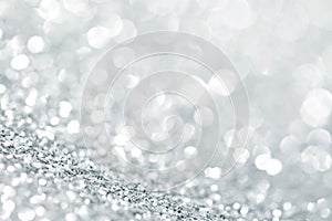 Silver glitter background