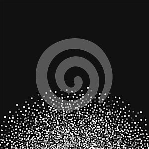 Silver glitter. Bottom semicirclee with silver glitter