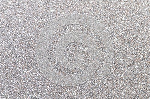 Silver glitter texture background