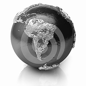 Silver Globe - South America