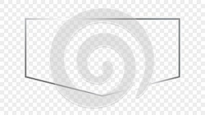 Silver glowing frame