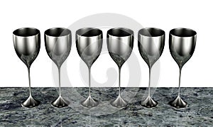 Silver goblets