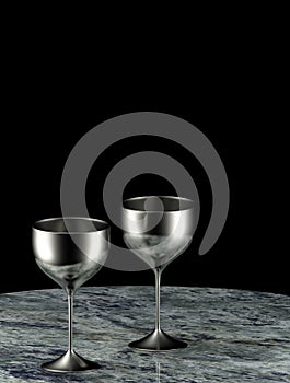 Silver goblets